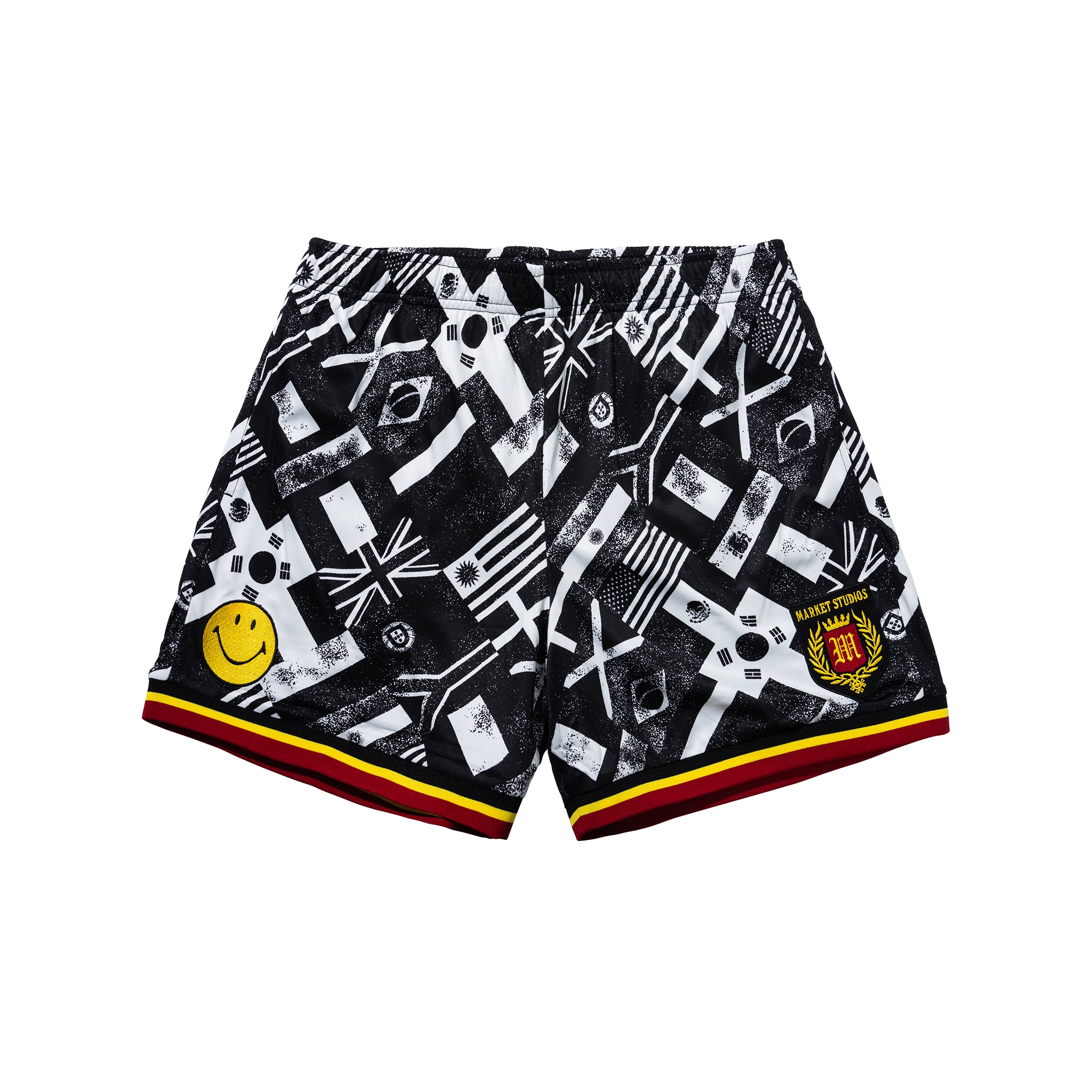 SMILEY INTERNATIONAL FLAGS SOCCER SHORTS