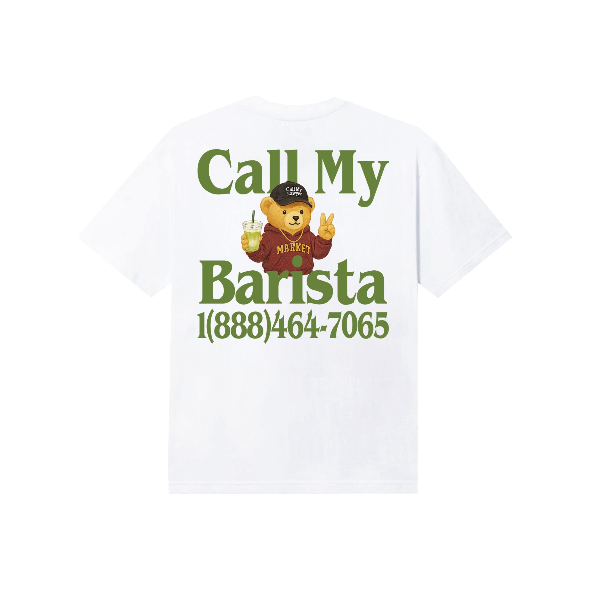 CALL MY BARISTA BEAR T-SHIRT