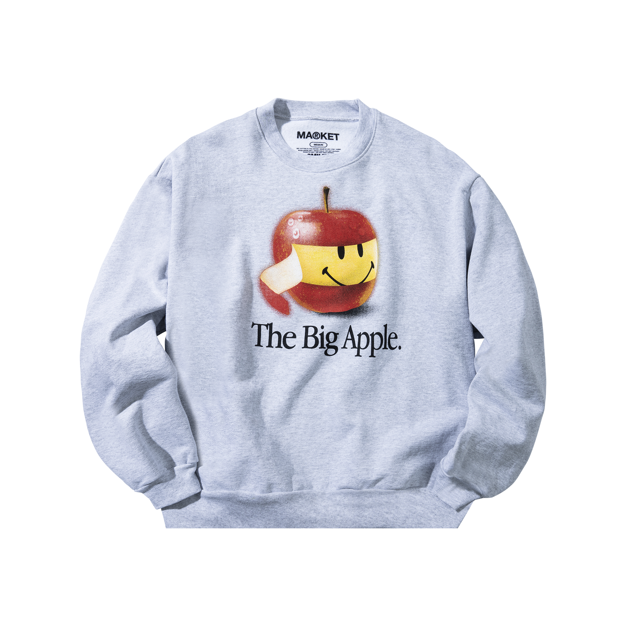 SMILEY BIG APPLE CREWNECK