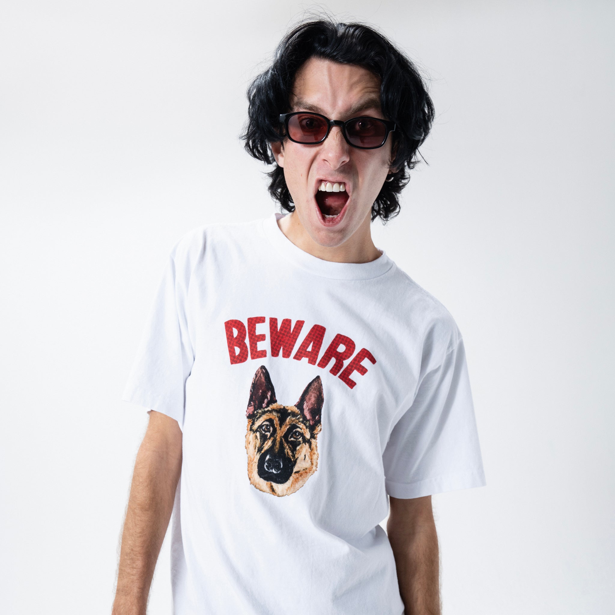 BEWARE SIGN T-SHIRT