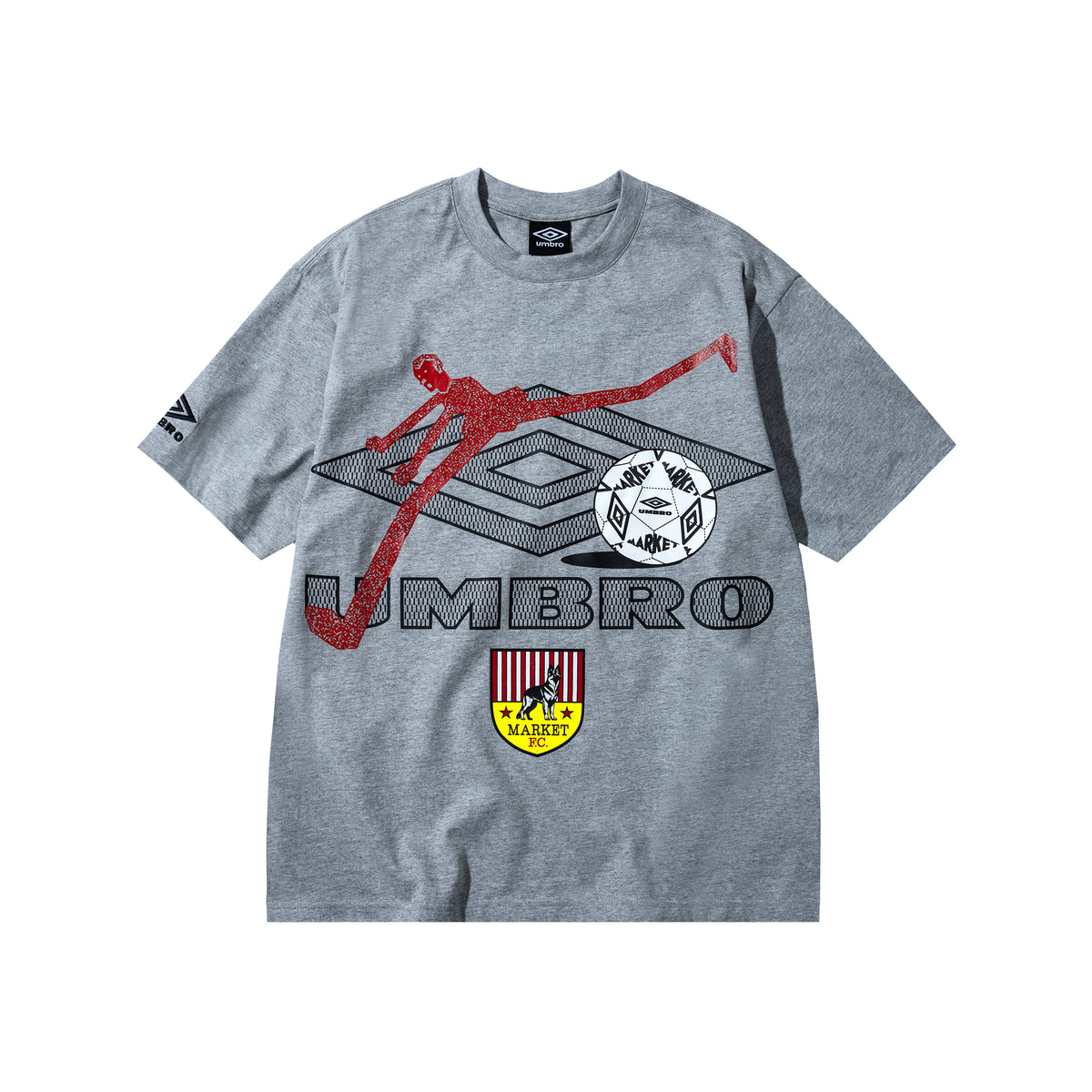 Umbro Groot Logo Heren Zwart/Groen T-Shirt Umbro Groot Logo Heren Zwart/Groen T-Shirt