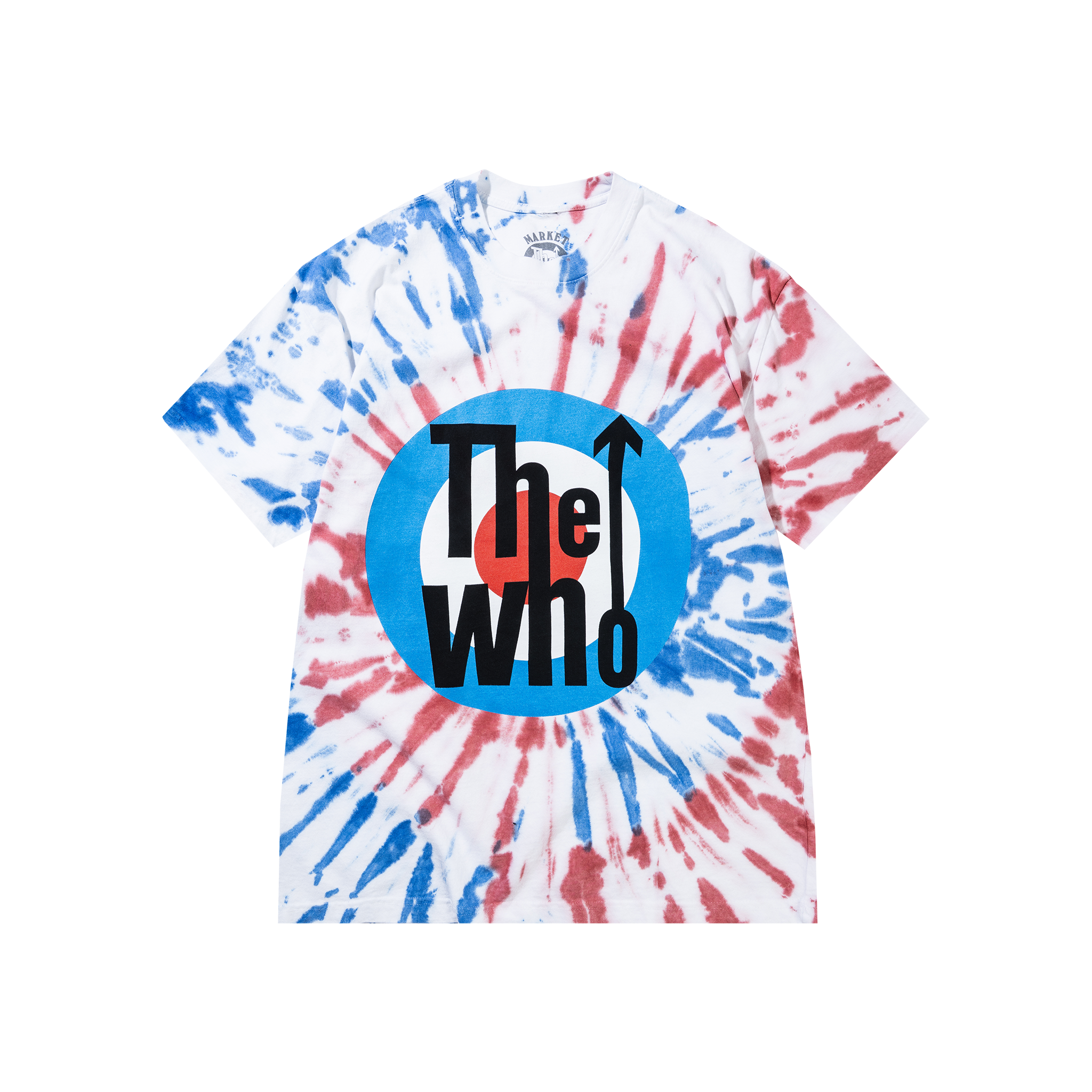 THE WHO X MARKET STUDIOS LOGO TIE DYE T-SHIRT