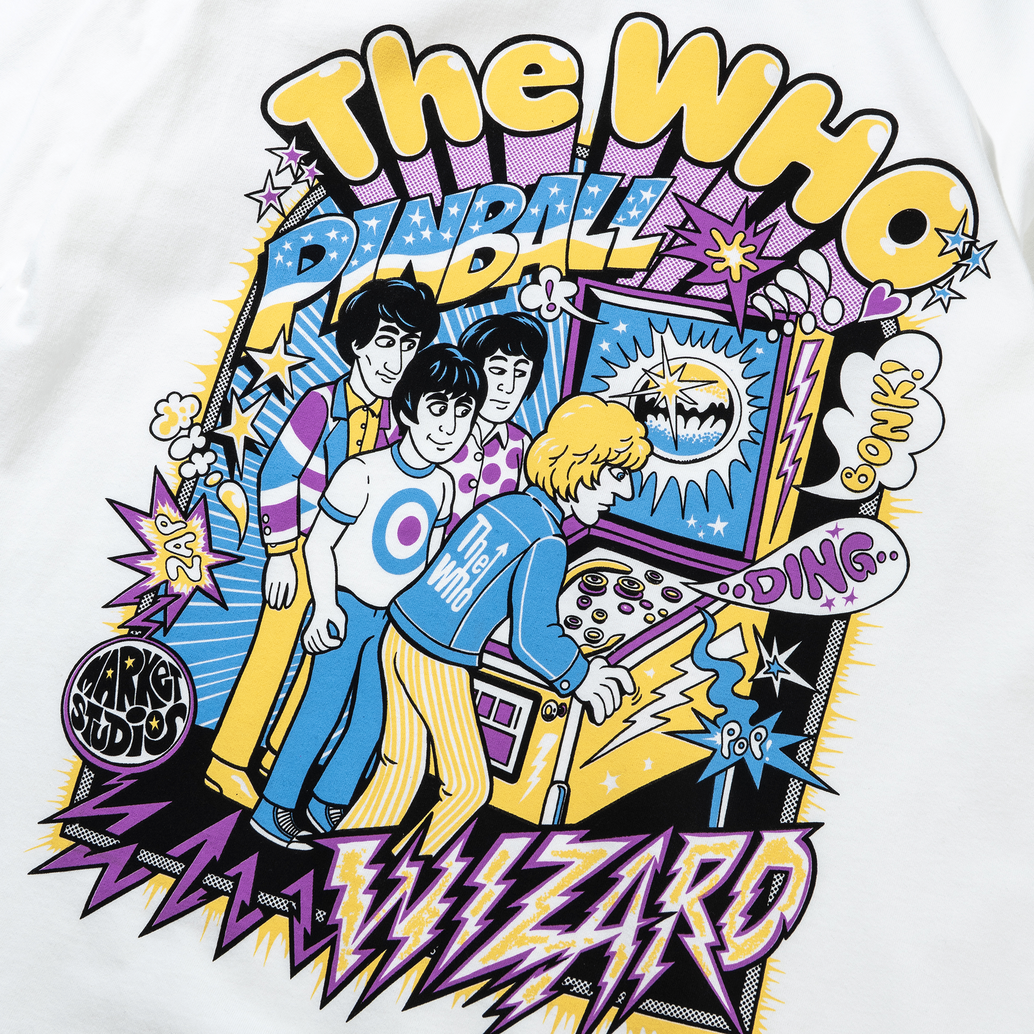 THE WHO X MARKET PINBALL PLAYERS T-SHIRT