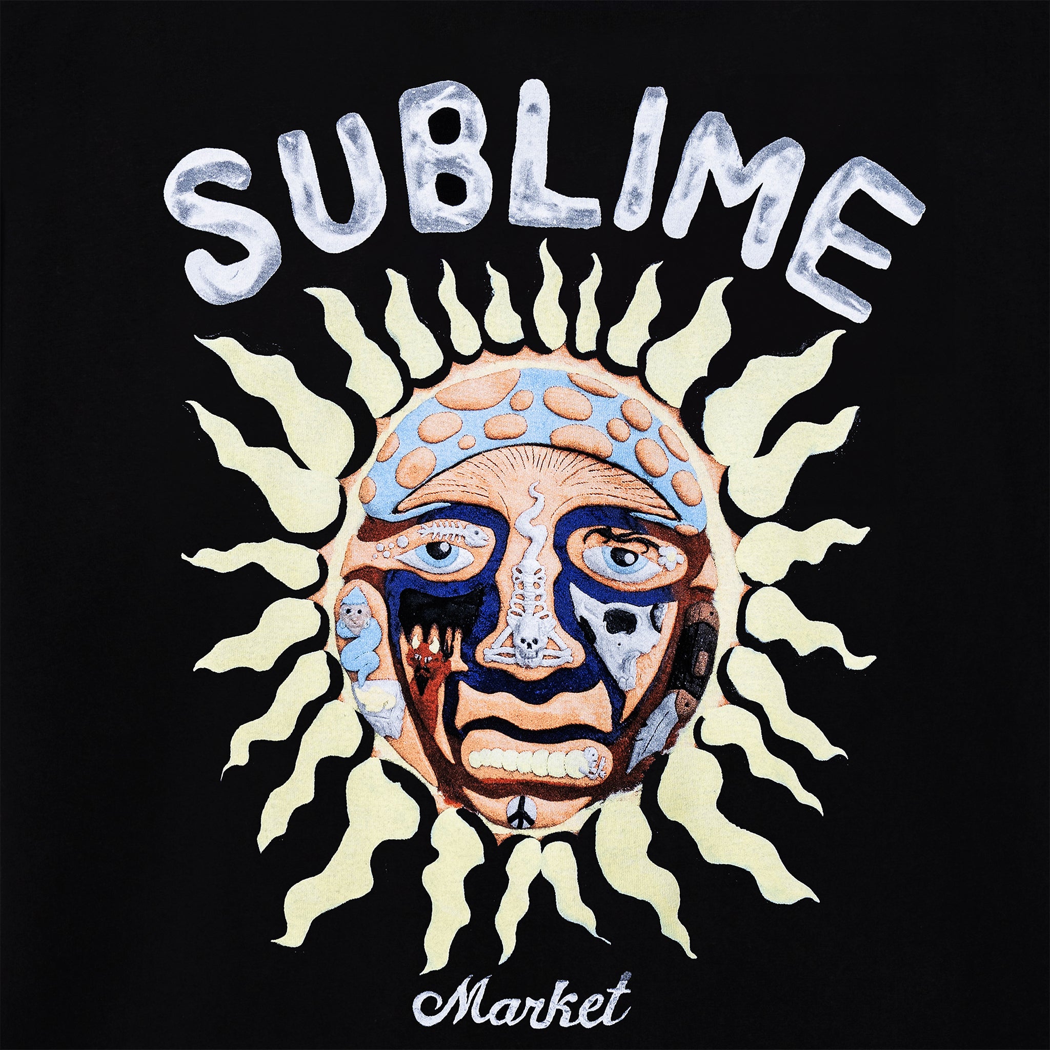 MARKET clothing brand MKT SUBLIME FREEDOM SUN T-SHIRT. Find more graphic tees, hats, hoodies and more at MarketStudios.com. Formally Chinatown Market.