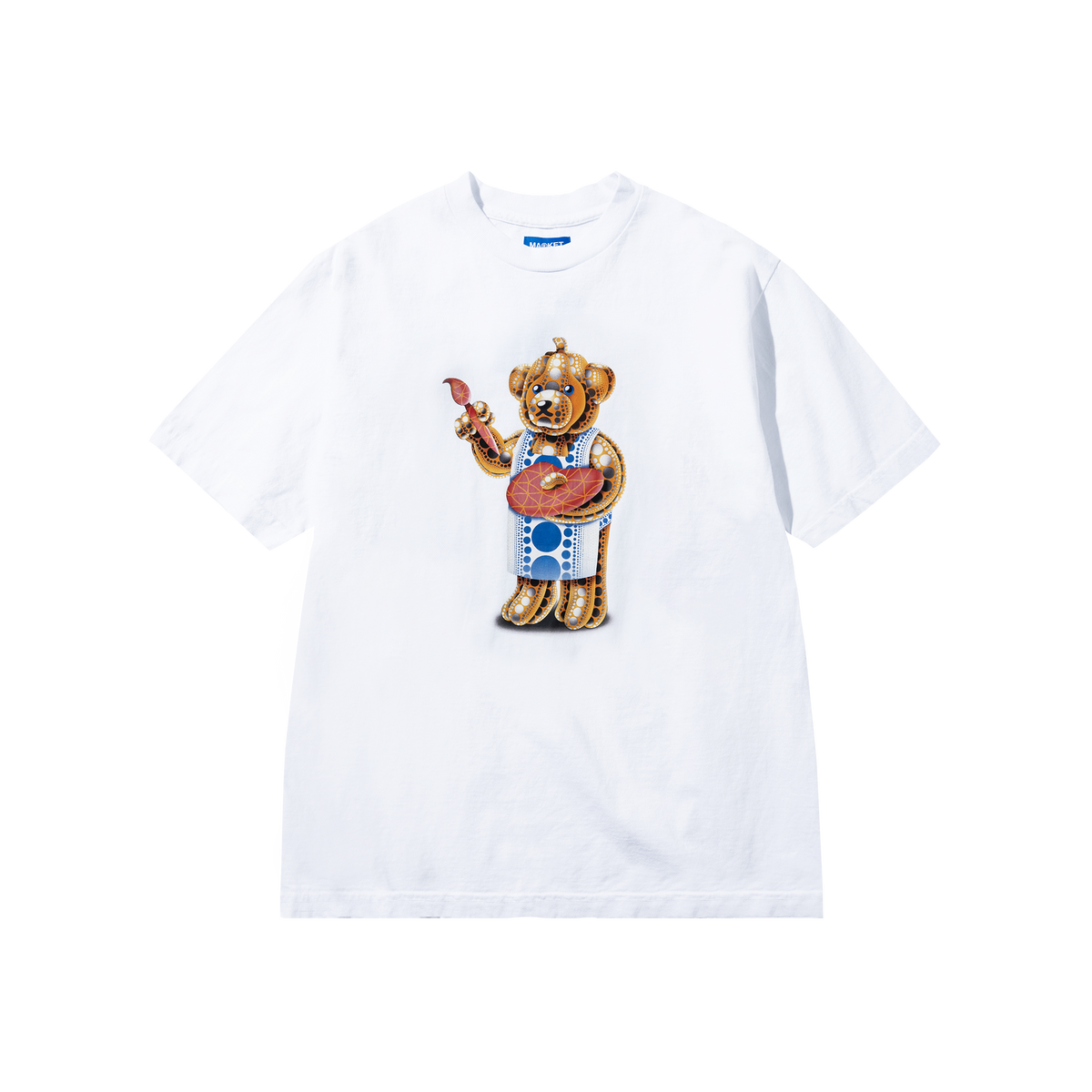 ★MARKET★ M ART BEAR TSHIRT WHITE ART MARKET BEAR TSHIRT WH INFINITY BEAR T-SHIRT