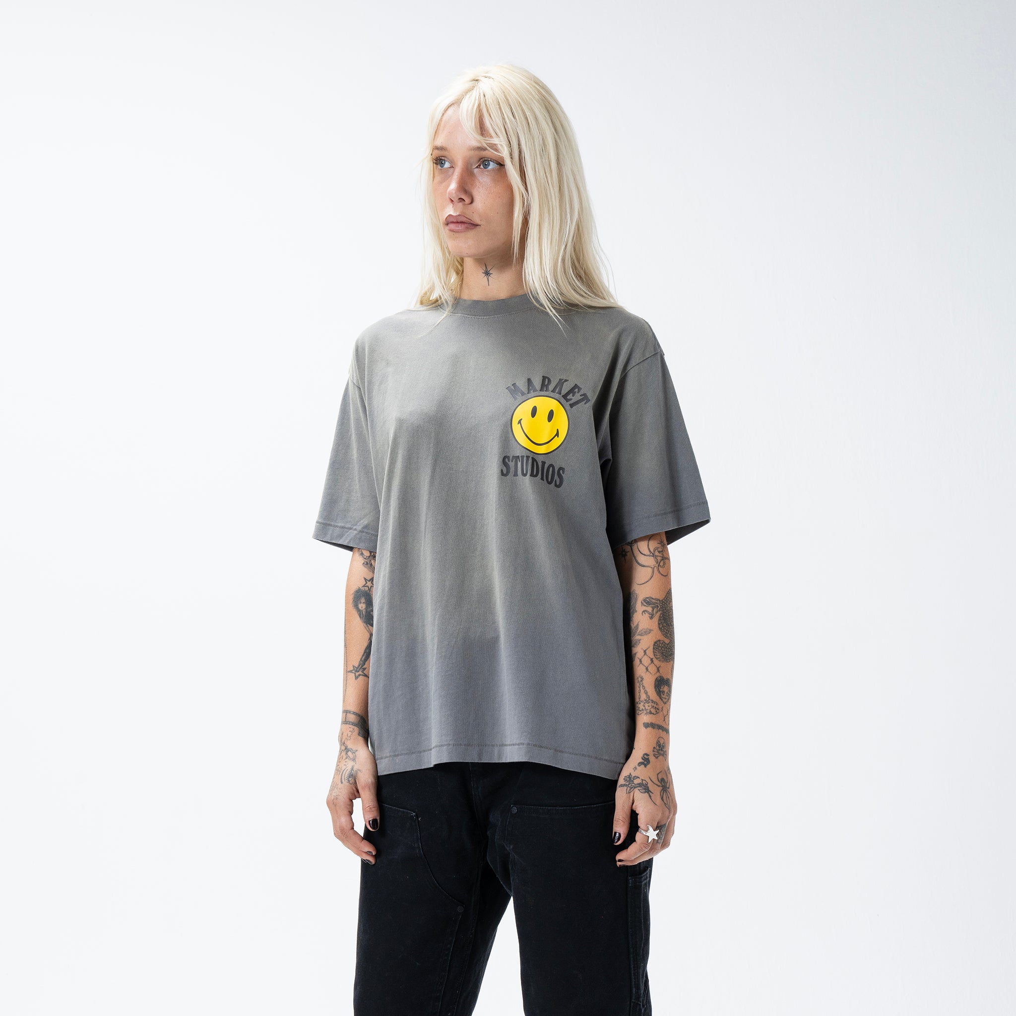 SMILEY LOCKUP T-SHIRT