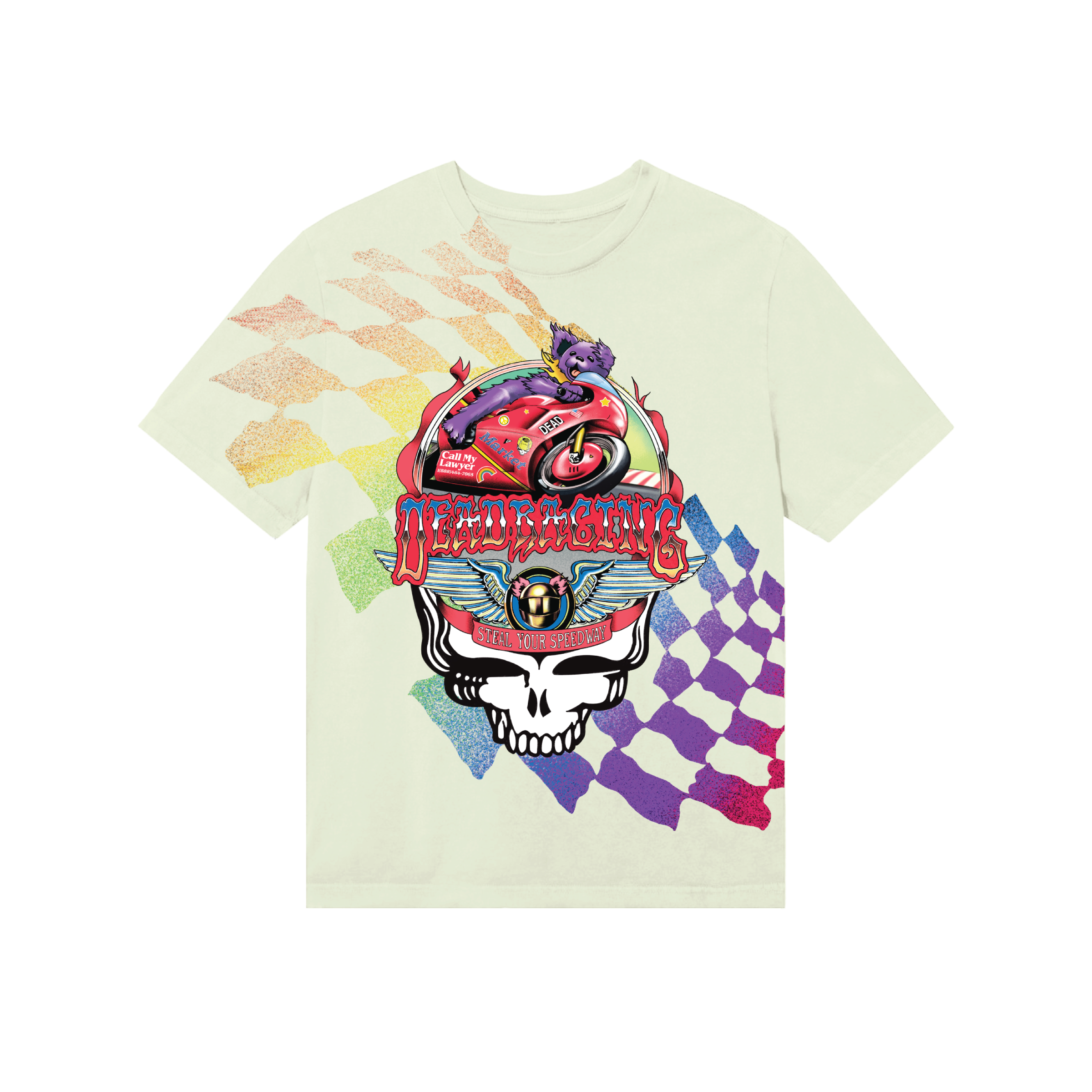 GD X MARKET STEALIE MOTO BEAR T-SHIRT