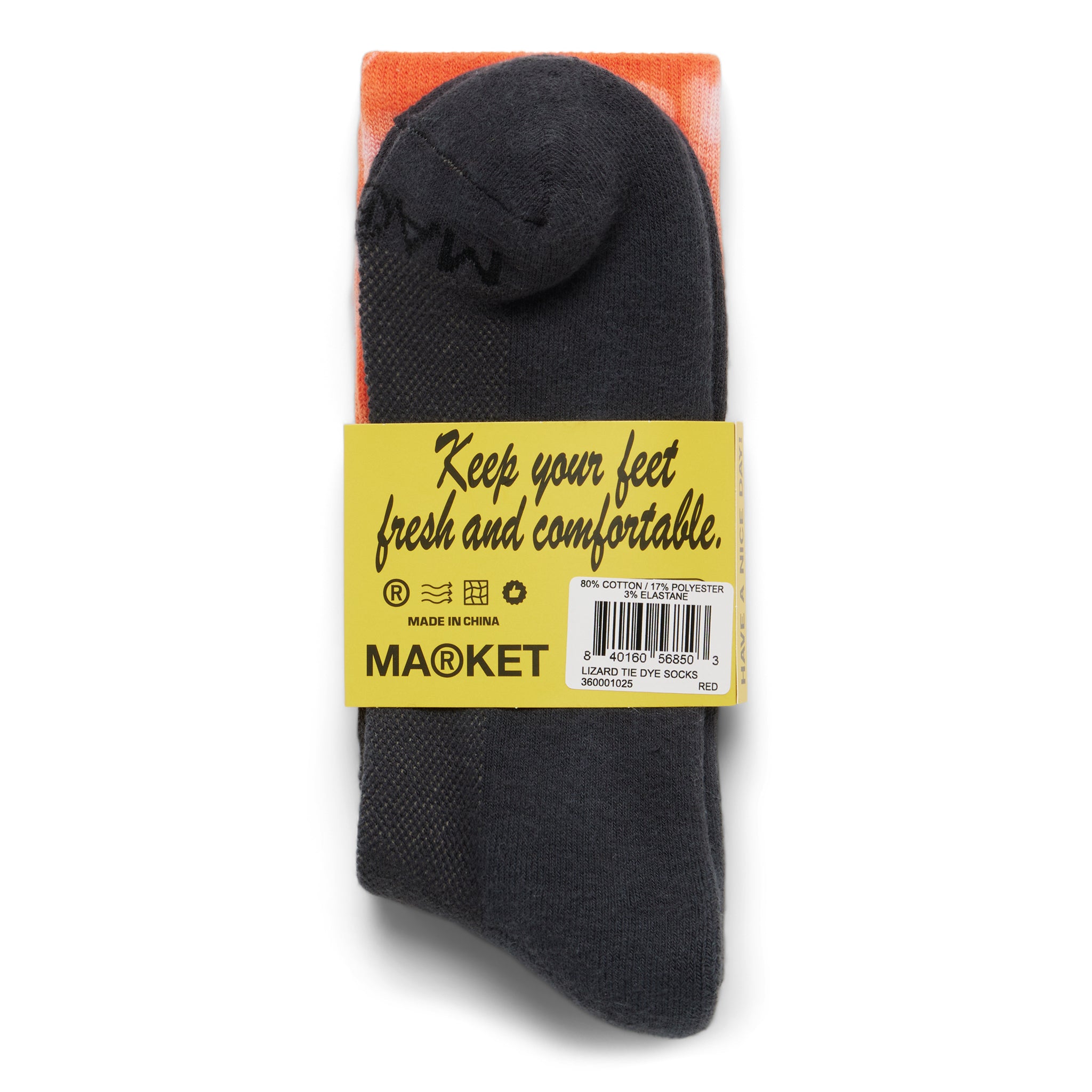 MARKET clothing brand LIZARD TIE DYE SOCKS. Find more graphic tees, socks, hats and small goods at MarketStudios.com. Formally Chinatown Market. 