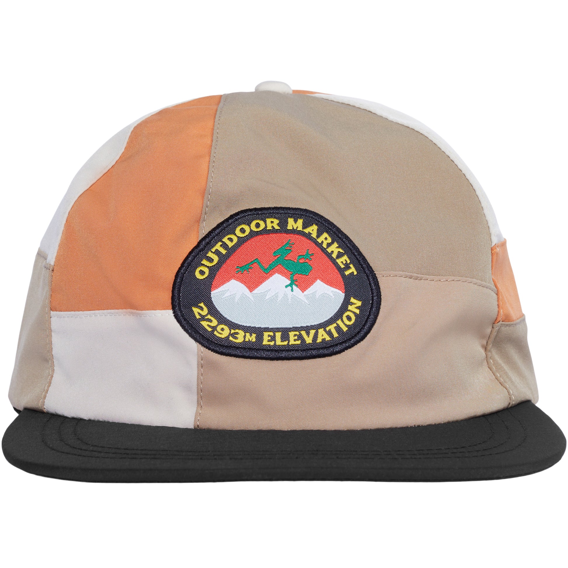 MARKET GORP PATCHWORK 6 PANEL TECH HAT - Nylon 6-Panel Hat With A Bungie Cord Enclosure With Embroidered Patch On Front & Direct Embroidery On Back