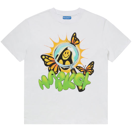MARKET streetwear brand t-shit * Officially licensed collaboration with Smiley with butterflies 