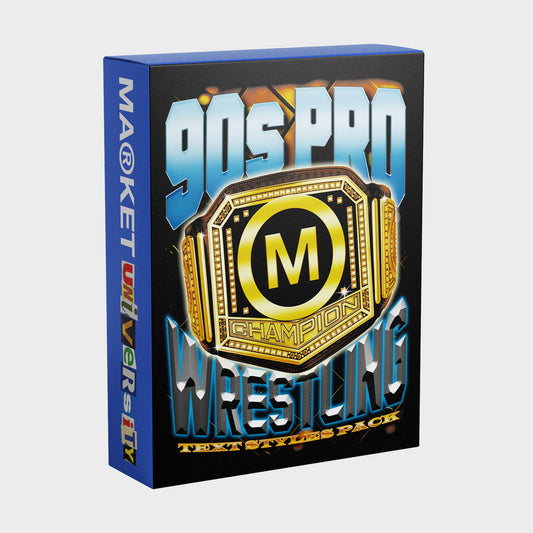 90s WRESTLING TEXT STYLES PACK