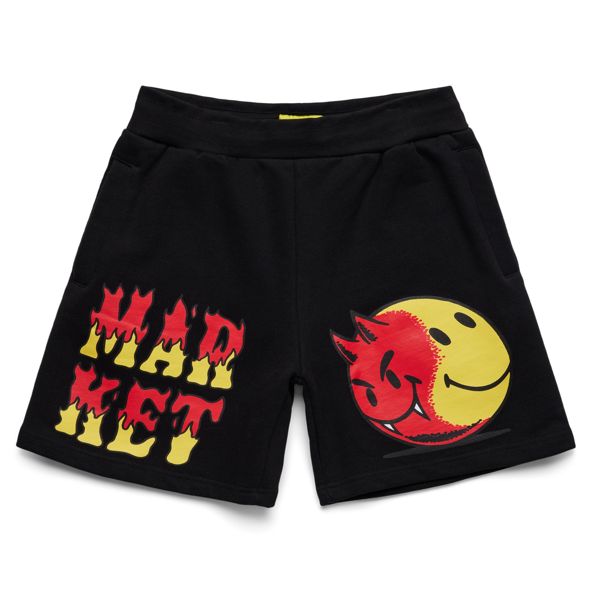 MARKET clothing brand SMILEY GOOD VS EVIL SWEATSHORTS. Find more graphic tees, sweatpants, shorts and more bottoms at MarketStudios.com. Formally Chinatown Market. 