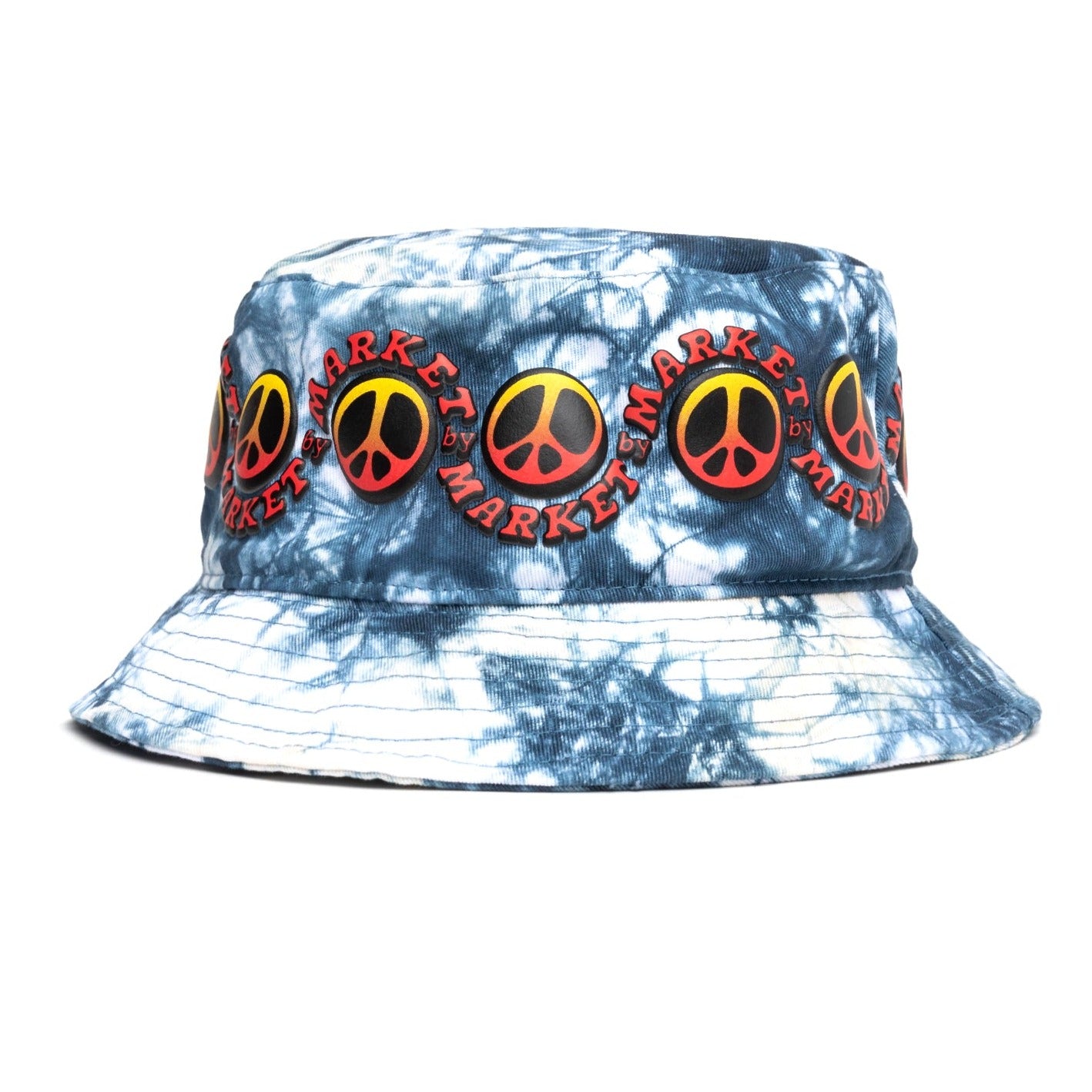 MARKET clothing brand MARKET CALI LOCK GRADIENT TIE-DYE BUCKET HAT. Find more graphic tees, hats, beanies, hoodies at MarketStudios.com. Formally Chinatown Market. 