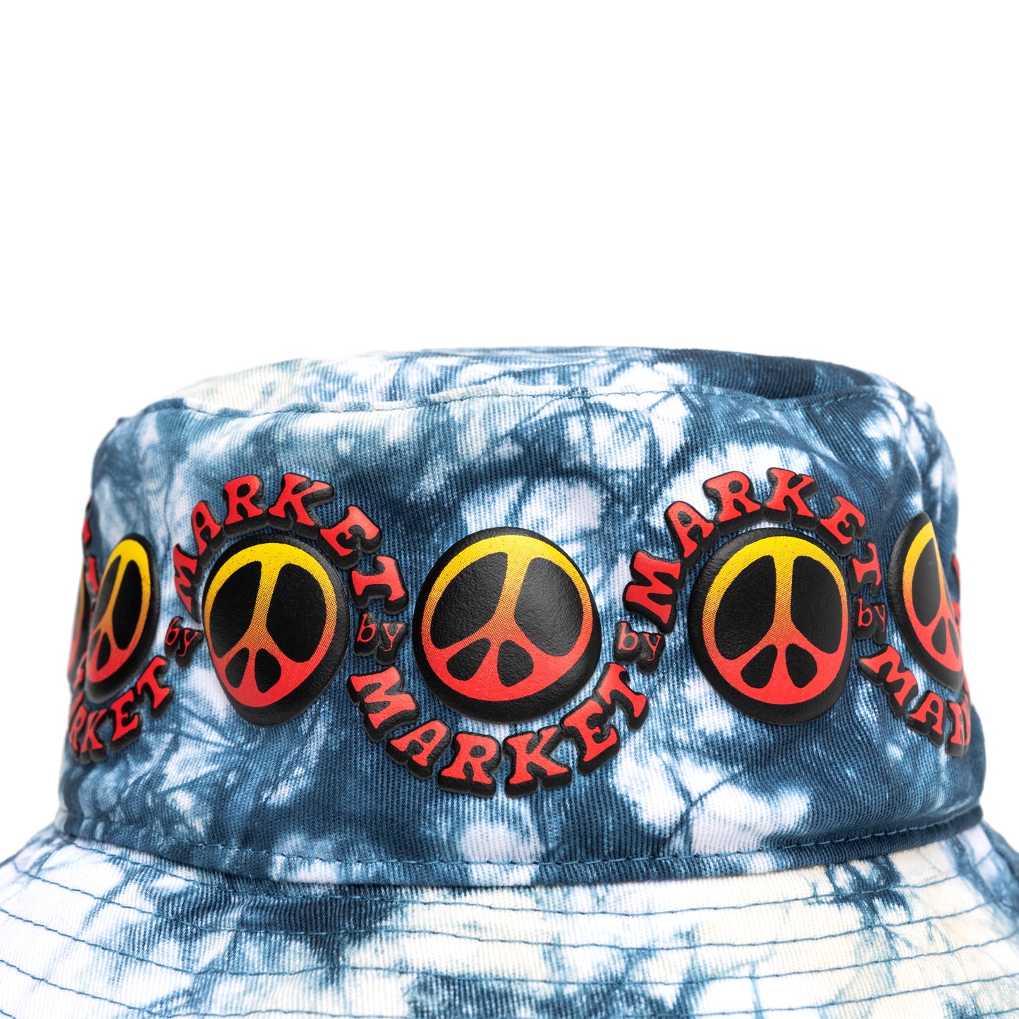 MARKET clothing brand MARKET CALI LOCK GRADIENT TIE-DYE BUCKET HAT. Find more graphic tees, hats, beanies, hoodies at MarketStudios.com. Formally Chinatown Market. 