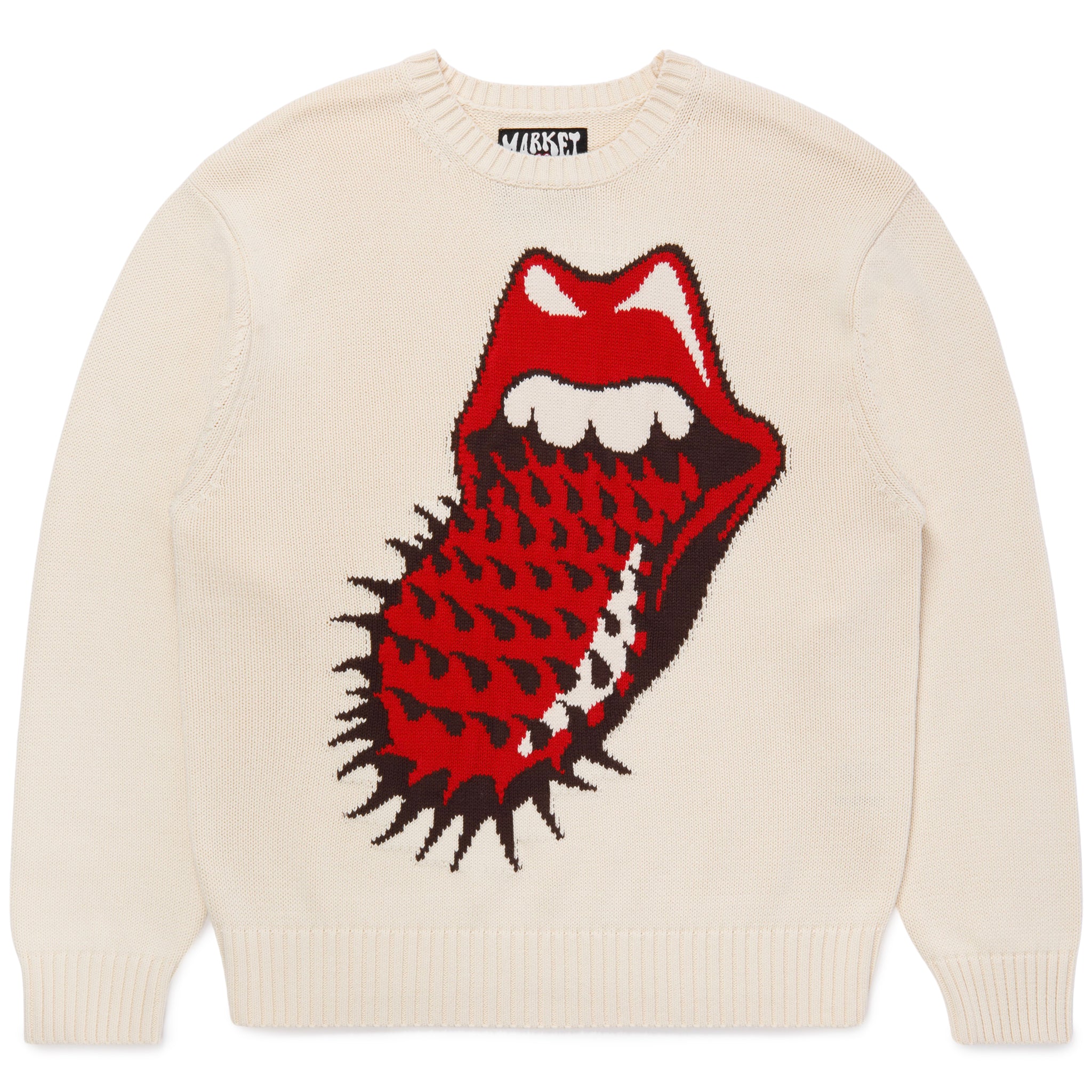 MKT ROLLING STONES SPIKED LOGO SWEATER