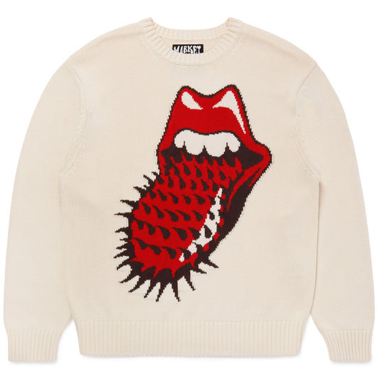 MKT ROLLING STONES SPIKED LOGO SWEATER