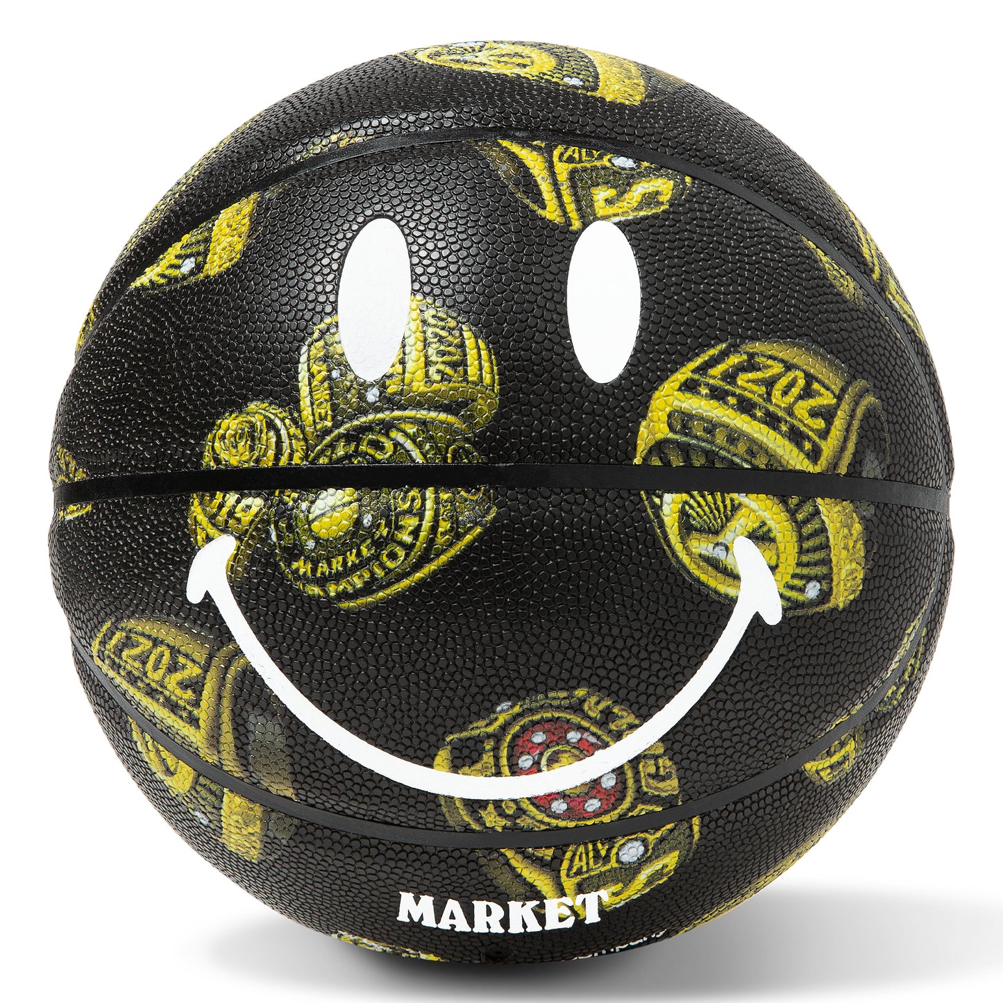 MARKET clothing brand SMILEY 3D RINGS BASKETBALL. Find more basketballs, sporting goods, homegoods and graphic tees at MarketStudios.com. Formally Chinatown Market. 