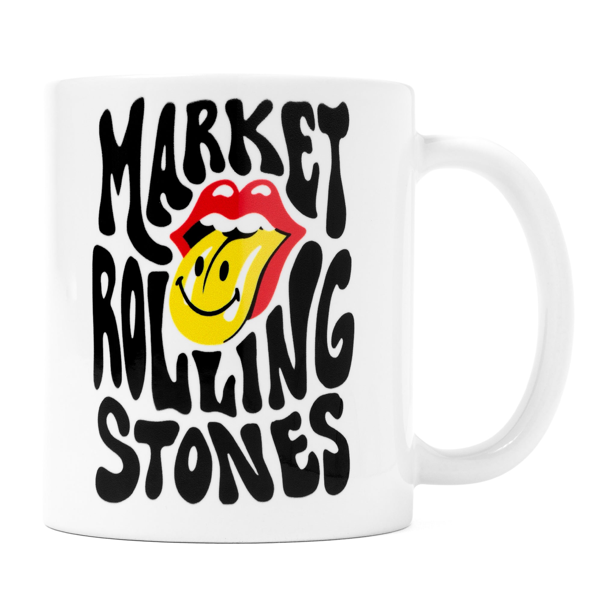 MARKET clothing brand SMILEY MARKET ROLLING STONES TONGUE MUG. Find more homegoods and graphic tees at MarketStudios.com. Formally Chinatown Market. 