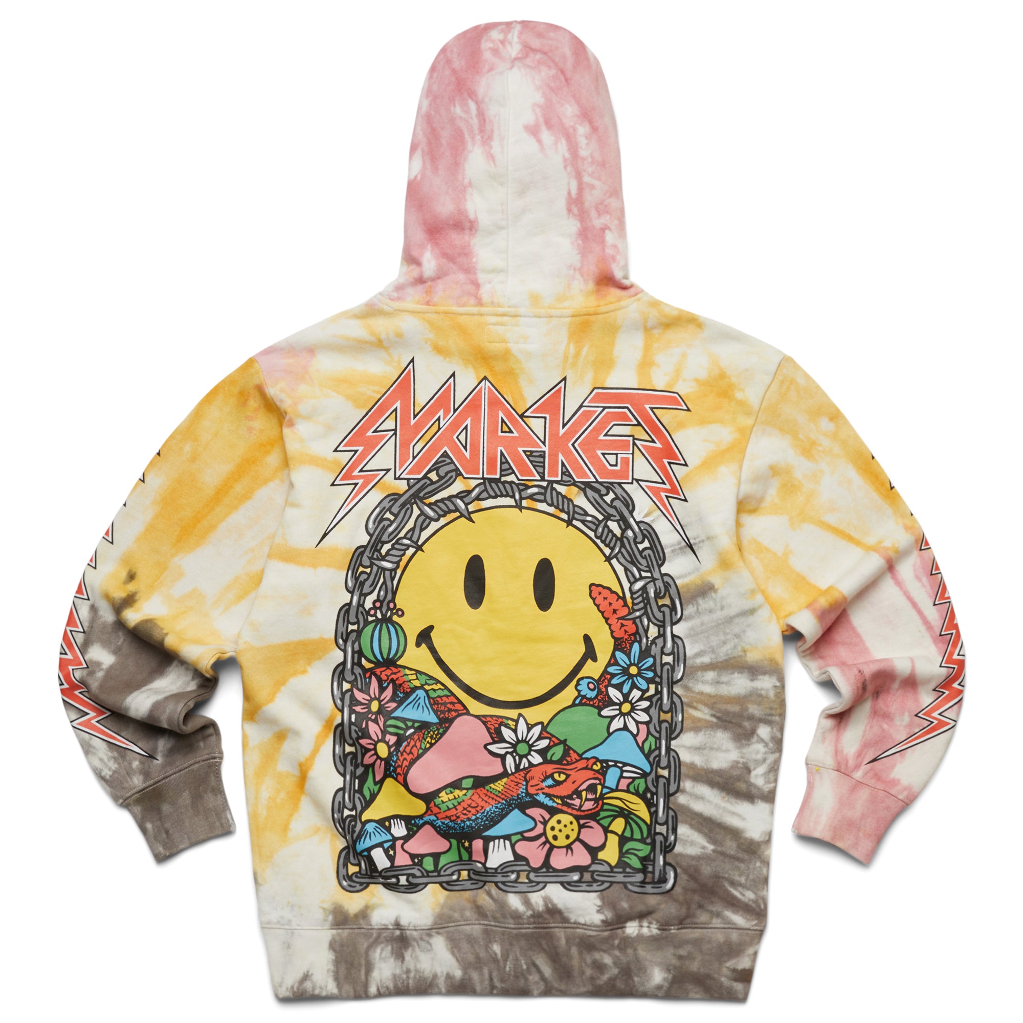 SMILEY IRON MARKET TIE DYE HOODIE