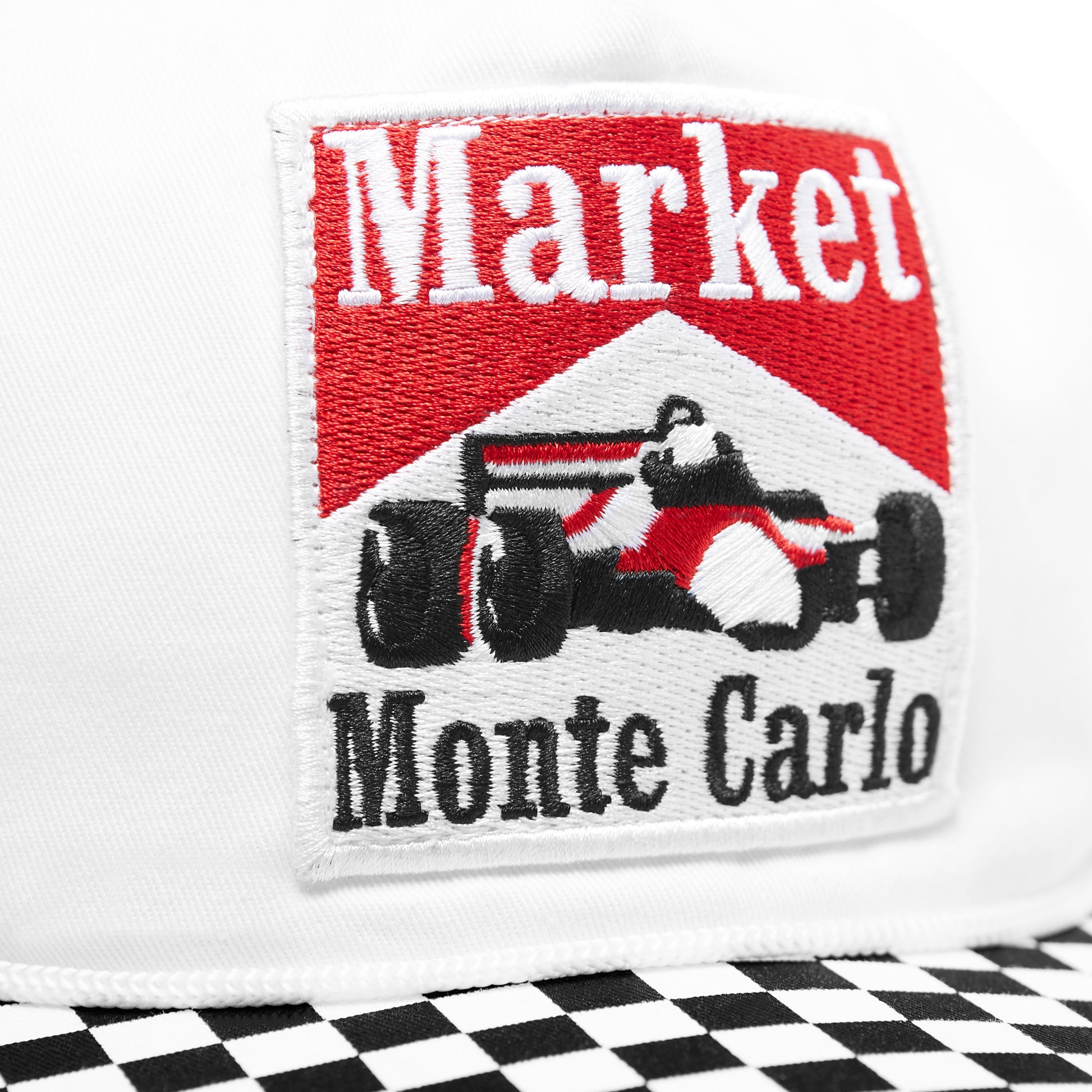MARKET clothing brand MARKET RACING CHECKERED HAT. Find more graphic tees, hats, beanies, hoodies at MarketStudios.com. Formally Chinatown Market. 