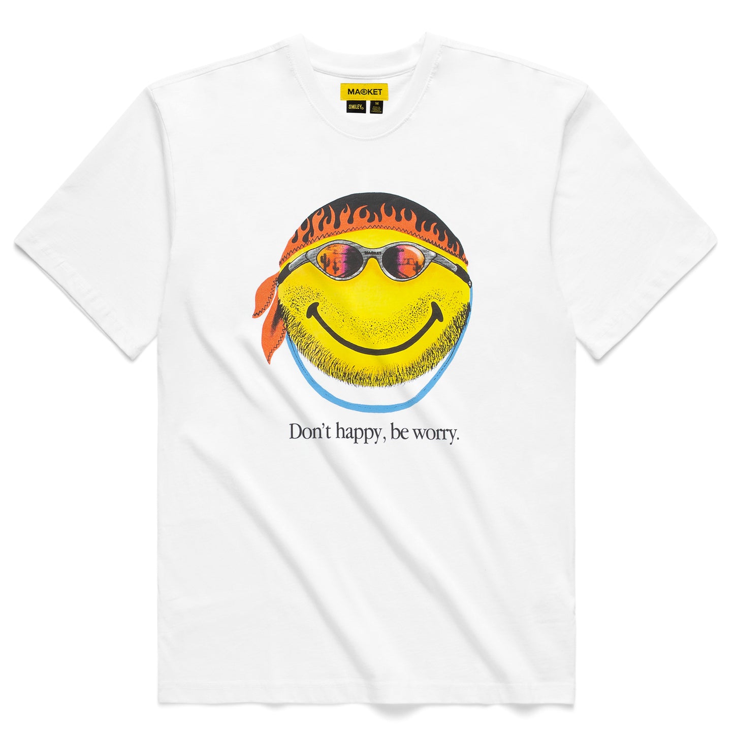 SMILEY DON'T HAPPY, BE WORRY T-SHIRT